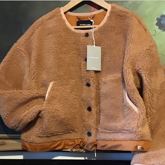 Everlane Jackets & Coats Nwt Everlane Womens The Renew Teddy Liner